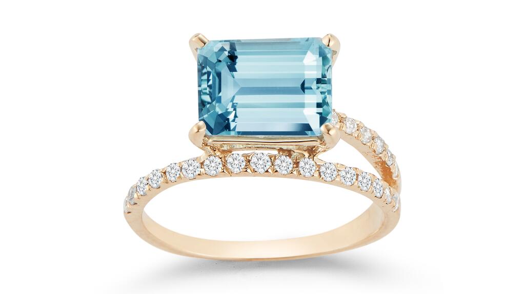 A blue topaz engagement ring from Mateo New York Mateo New York topaz engagement ring
